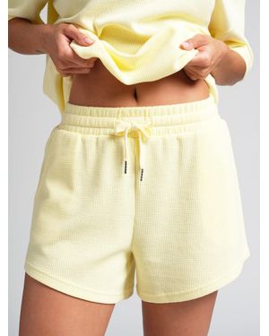 Comfrt Waffle Lounge Short - Yellow