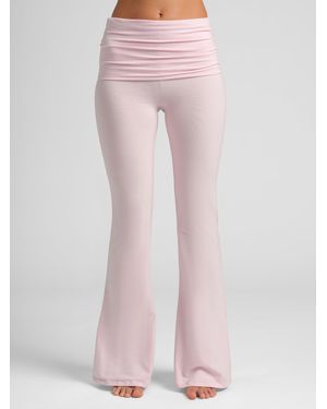 Comfrt Softstretch Foldover Pant - Pink