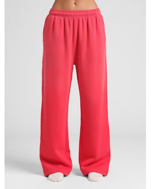 Comfrt Sunwashed Straight Leg Sweatpants - Red