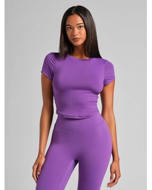 Comfrt Core Crop Tee - Purple