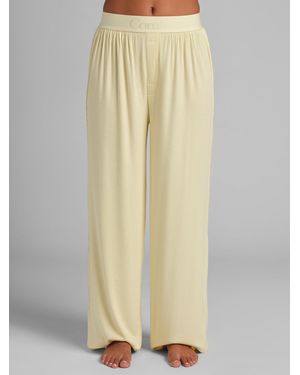 Comfrt Slinky Rib Lounge Pant - Natural