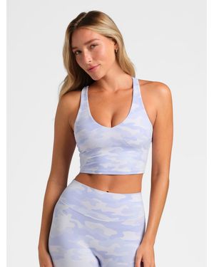 Comfrt Core V-Neck Crop Tank - Blue
