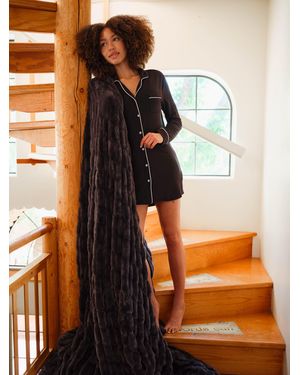 Comfrt Luna Lounge Sleep Shirt - Black