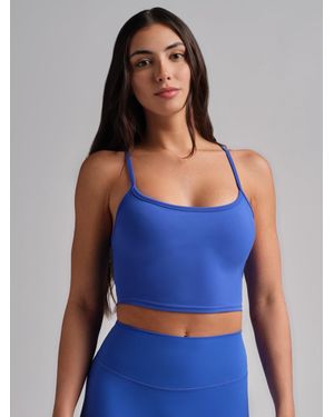 Comfrt Core Strappy Crop Tank - Blue