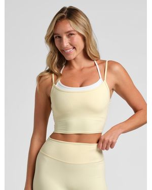 Comfrt Core Double Layer Crop Tank - Multicolor