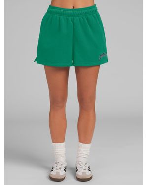 Comfrt Varsity Logo Shorts - Green