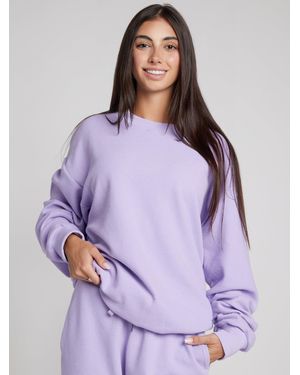 Comfrt Waffle Lounge Long Sleeve - Purple