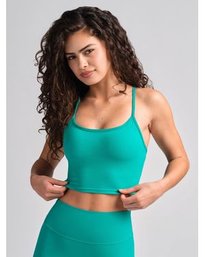 Comfrt Core Strappy Crop Tank - Green