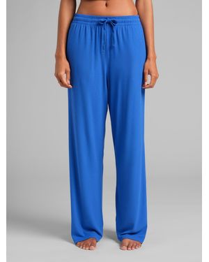 Comfrt Rib Contour Pants - Blue
