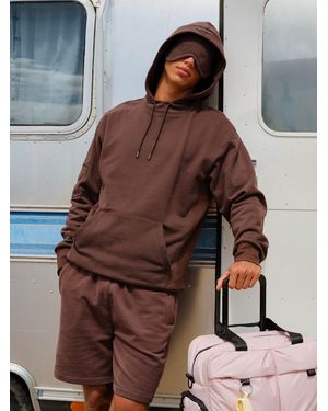Comfrt Halo Lightweight Airplane Mode Hoodie - Brown