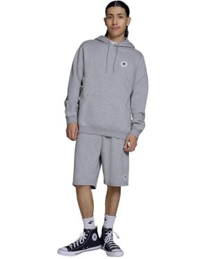Converse Chuck Taylor All Star Patch Hoodie Polyester For - Gray