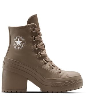 Converse Chuck 70 De Luxe Heel Platform Leather - Brown