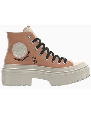 Converse Custom Chuck Taylor All Star Lugged Heel Platform By You Canvas - Brown
