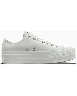 Converse Custom Chuck Taylor All Star Lift Platform By You - White