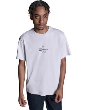 Converse Star T-Shirt 100% Cotton For - White
