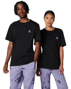 Converse Go-to Embroidered Star Chevron Standard-fit T-shirt - Black