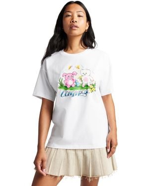 Converse Airbrush Oversized T-Shirt Cotton For - White