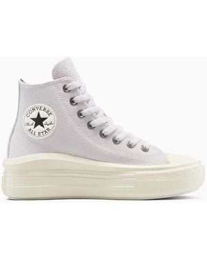Converse Chuck Taylor All Star Move Platform Suede - White