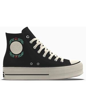 Converse Custom Chuck Taylor All Star Lift Platform By You - Black
