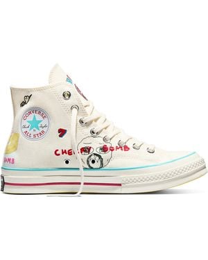 Converse Chuck 70 Cherry Bomb Canvas - White