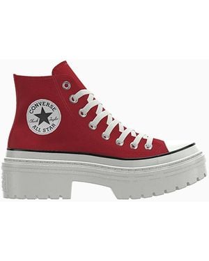 Converse Custom Chuck Taylor All Star Lugged Heel Platform By You - Red