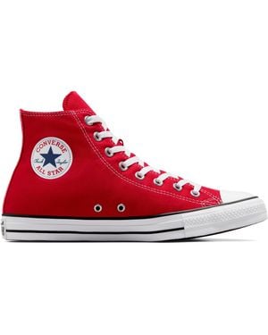 Converse Chuck Taylor All Star Canvas High Top Shoe - Red