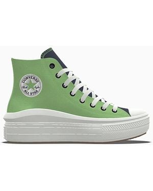 Converse Custom Chuck Taylor All Star Move Platform By You - Green