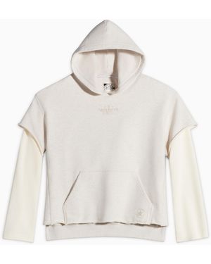 Converse X daily paper hoodie grey - Weiß
