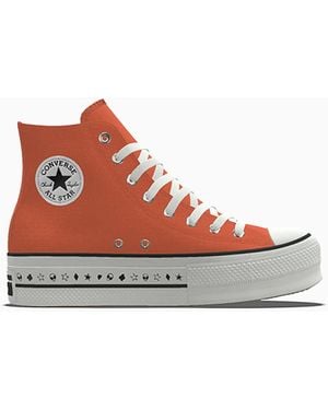 Converse Custom Chuck Taylor All Star Lift Platform By You - Red