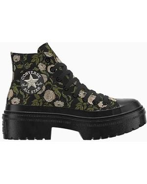 Converse Custom Chuck Taylor All Star Lugged Heel Platform By You Canvas - Black
