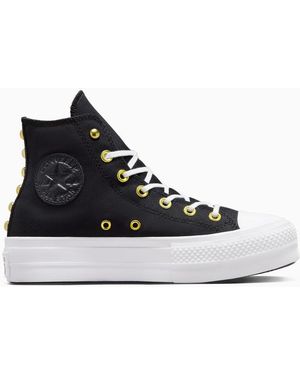 Converse Chuck Taylor All Star Lift Platform Star Studded - Black