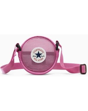 Converse Round Mesh Floating Pocket Pouch - Pink