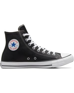 Converse Chuck Taylor All Star Leather High Top Shoe - Black