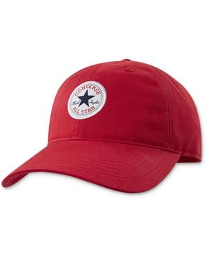 Converse Day 1 Chuck Patch Baseball Cap Taylor On The Front Matches Your Kicks - Red