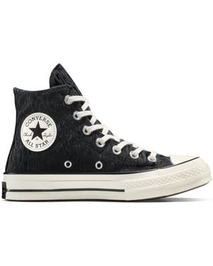 Converse Chuck 70 Leopard Iconic Taylor Ankle Patch And Signature All Star License Plate - Black