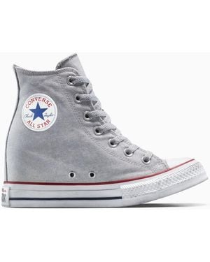 Converse Chuck Taylor All Star Wedge Platform Distressed - Grey