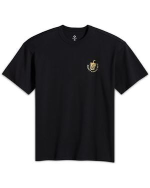Converse Boba Tea T-Shirt Cotton For - Black