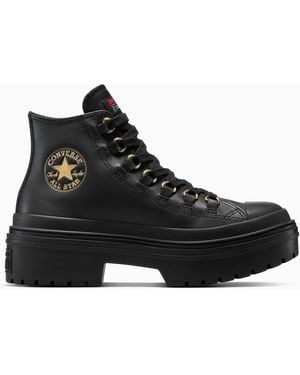 Converse Chuck Taylor All Star Lugged Heel Platform Waterproof Leather - Black
