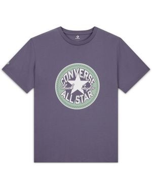 Converse Patch Remix T-Shirt Cotton For - Purple