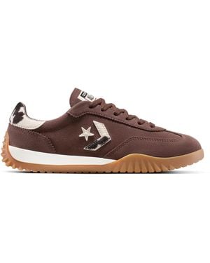 Converse Run Star Sneaker Pony Hair Suede - Brown