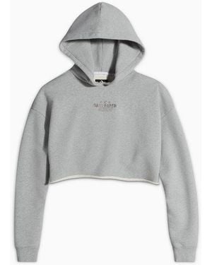 Converse X Daily Paper Cropped Hoodie - Gris
