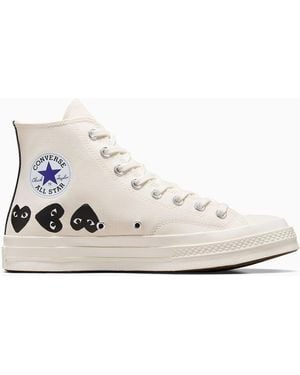 Converse X Comme Des Garçons Play Chuck 70 Multi Heart - White