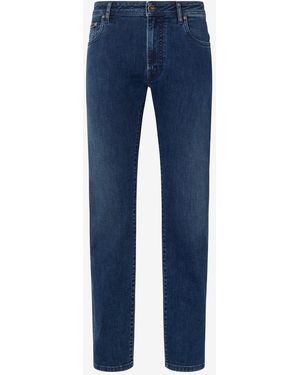 Corneliani Stretch Denim 5-Pocket Trousers - Blue