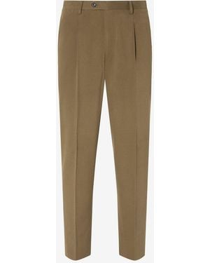 Corneliani Soft Stretch Cotton Drill Pants - Natural