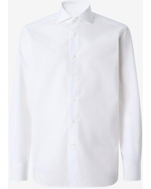 Corneliani Popeline Cotton Shirt - White