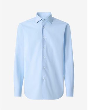 Corneliani Light Cotton Poplin Shirt - Blue