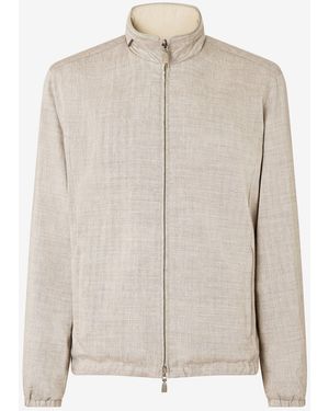 Corneliani Linen-Blend Jacket - Natural