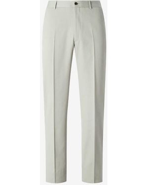 Corneliani Cotton And Cashmere Chino Trousers - Grey