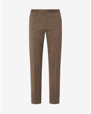 Corneliani Wool And Stretch Linen Suit - Brown