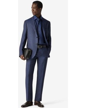 Corneliani Linen Chambray Suit - Blue